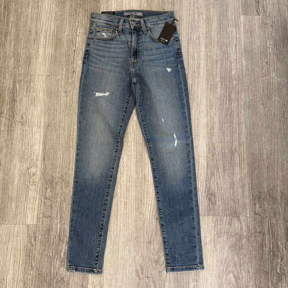 Joe's Flawless High Rise Skinny Ankle Jeans 25 Distressed NWT Collection Shaylee